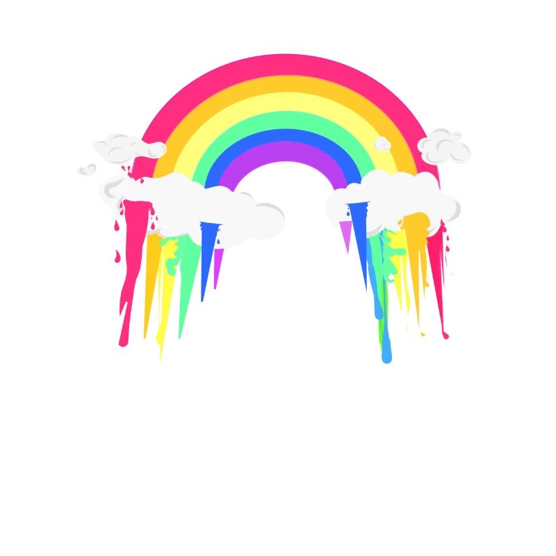 Rainbow Clouds Abstrak