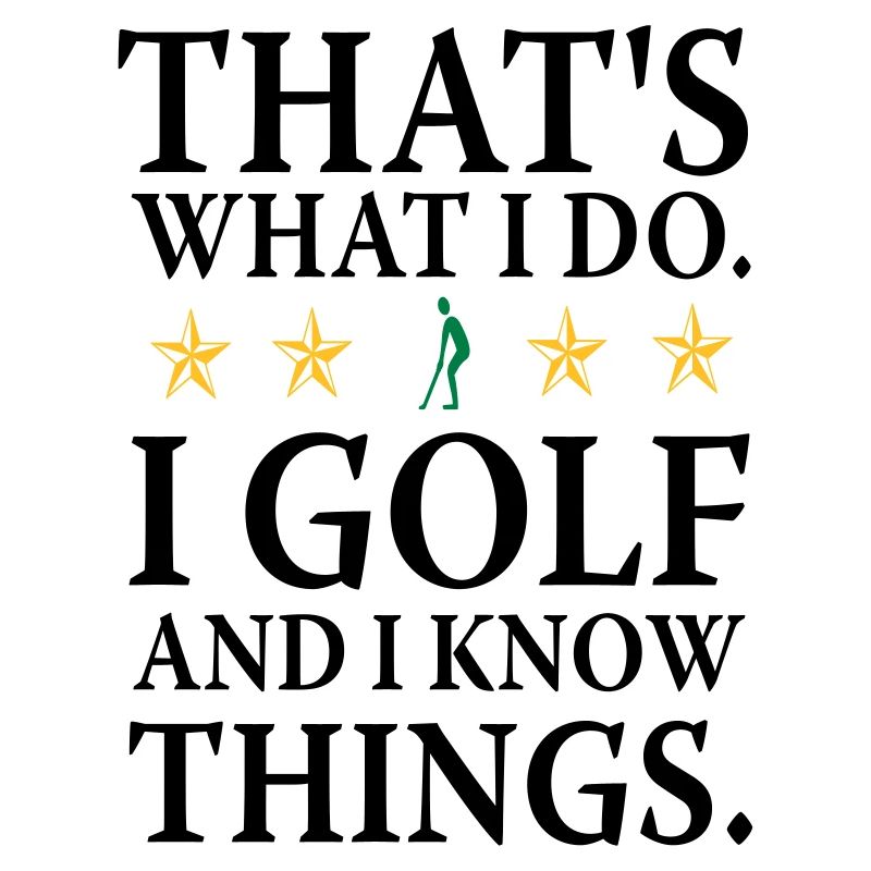 Ich spiele Golf