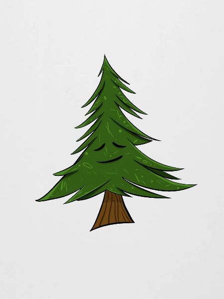 Schlafender Tannenbaum