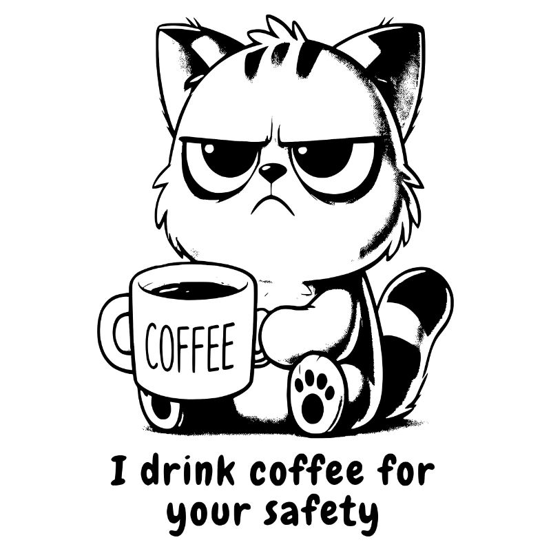 crumpy cat mit caffee