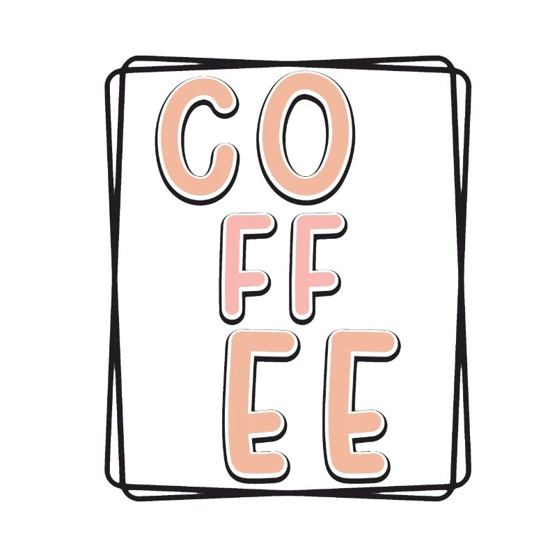 Kaffee Typo Panel