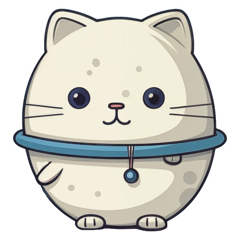 Illustration de chat de l’espace