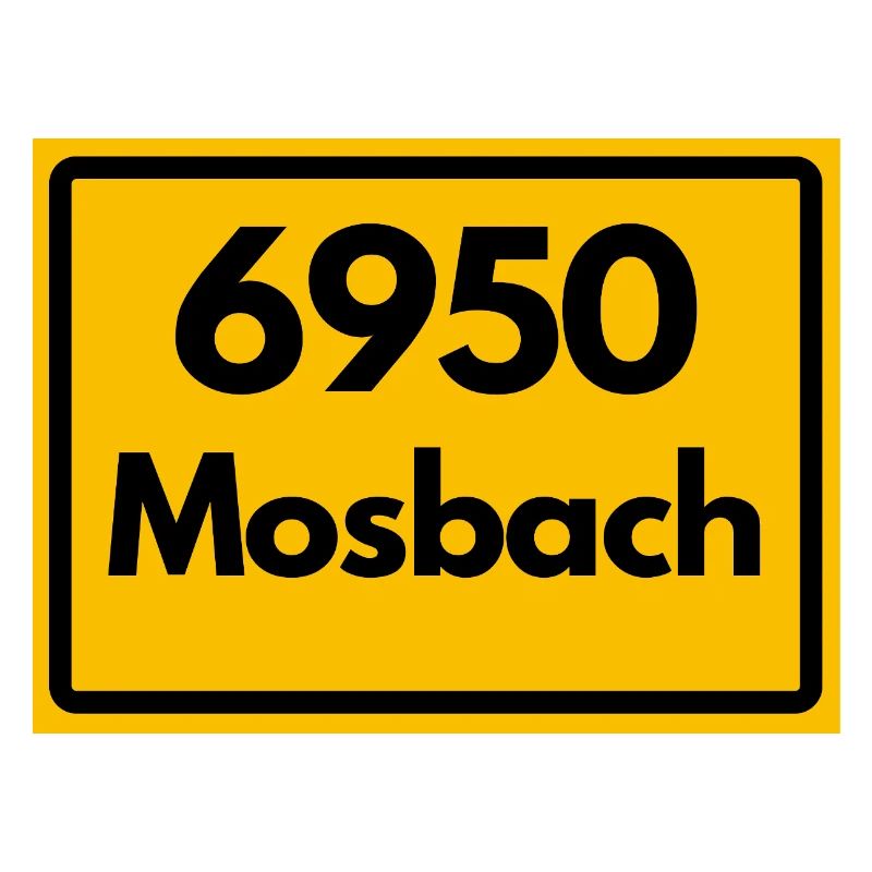 ANCIEN CODE POSTAL RETRO 6950 MOSBACH HEIMAT BW