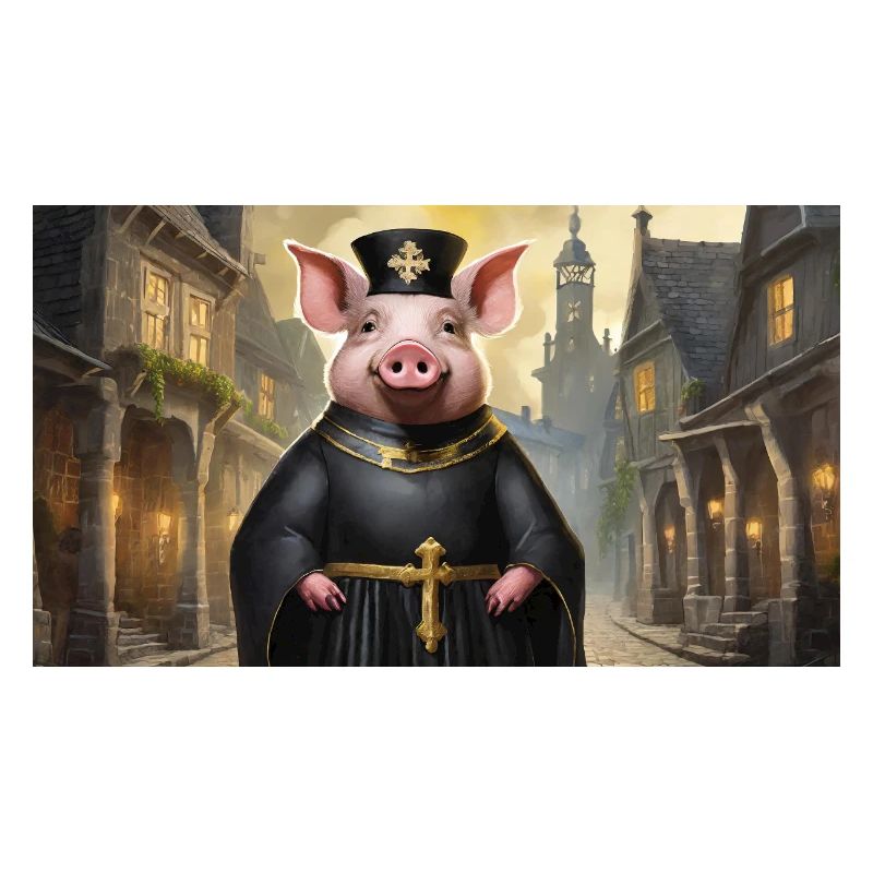 Pun ambiguous german expression – Schweinepriester