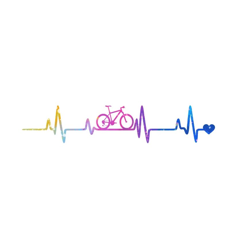 Herzschlag Radfahrer Gradient