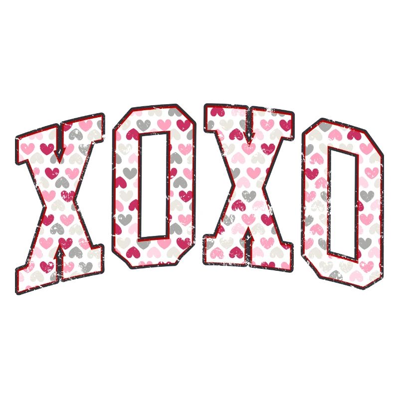 XOXO Herz Retro Design Liebe