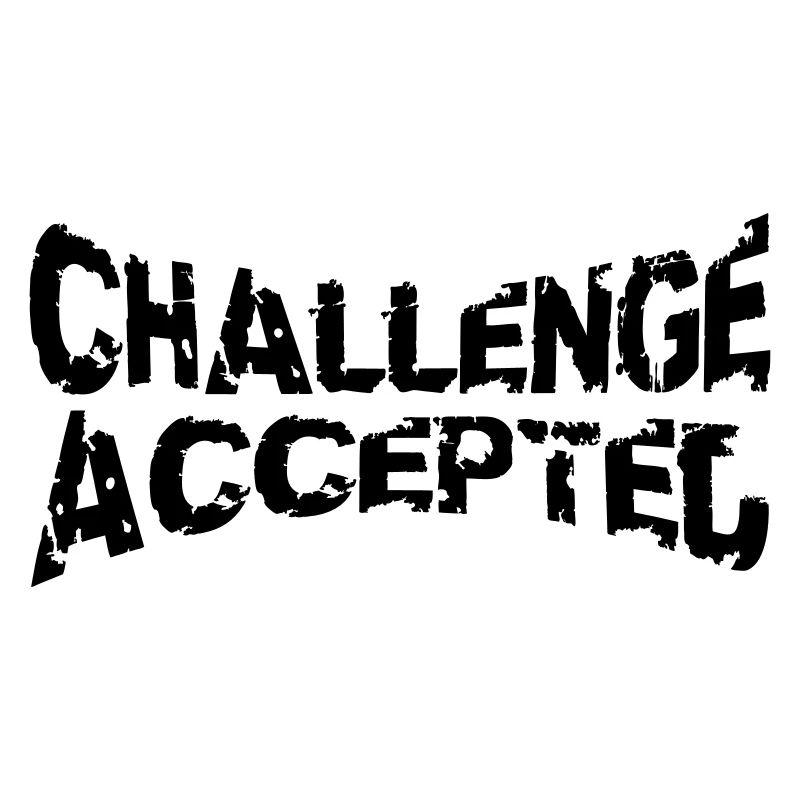 Cooler Stempel Challenge Accepted