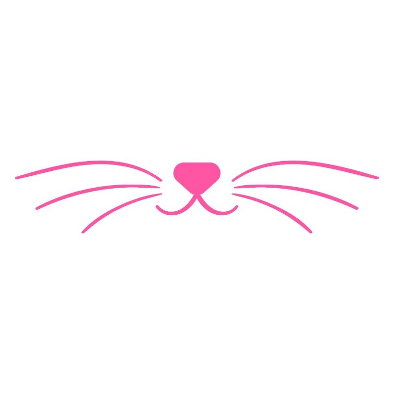 Masque rose mignon de visage de chat