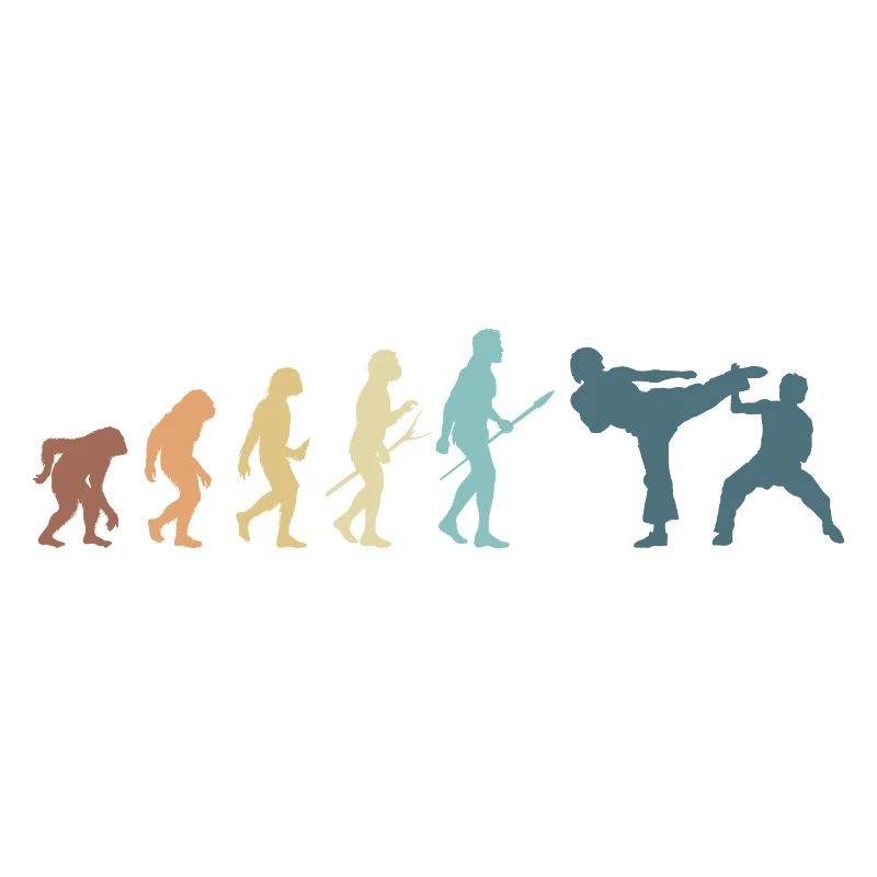 Kampfsport Evolution Karate MMA Kämpfer