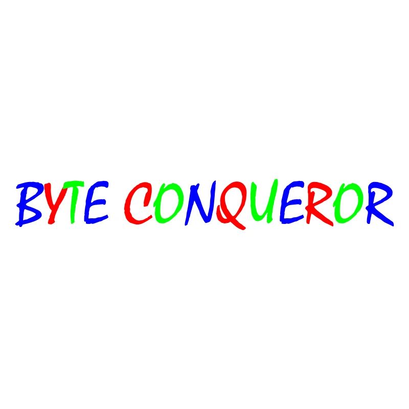 Byte Conqueror – Typographie colorée