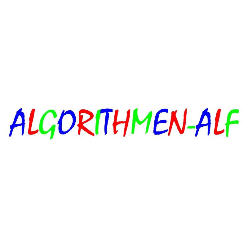 Algorithmes Alf – Typographie colorée