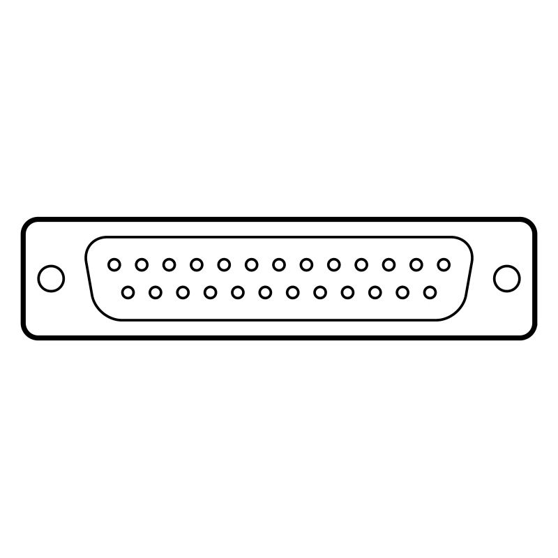 DB 25 Connector Parallel, Drucker