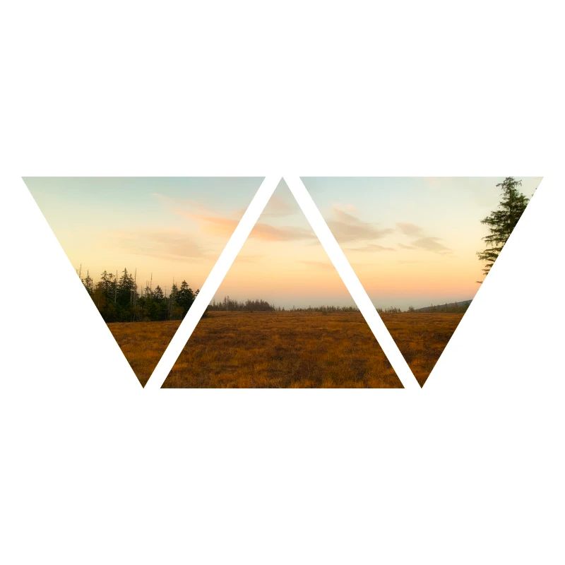 Forest Sky Triangle Sunset Gift Nature