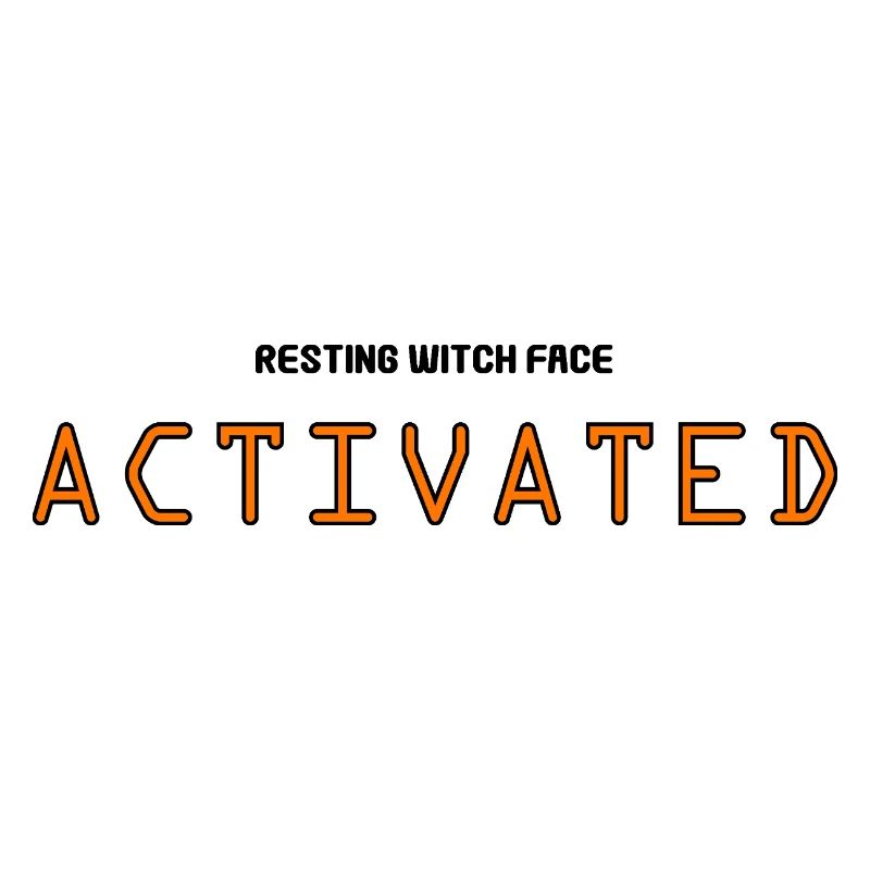 Visage de sorcière au repos activé