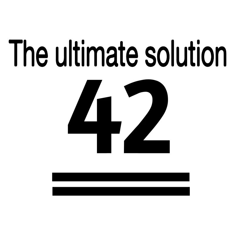 The ultimate solution