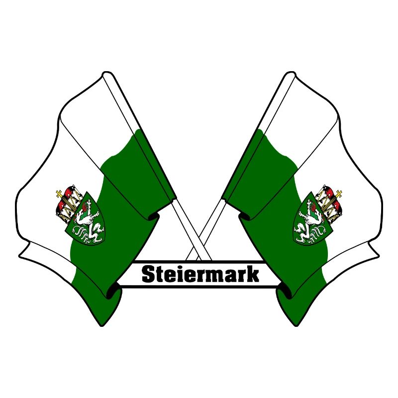 Drapeaux de Styrie avec texte
