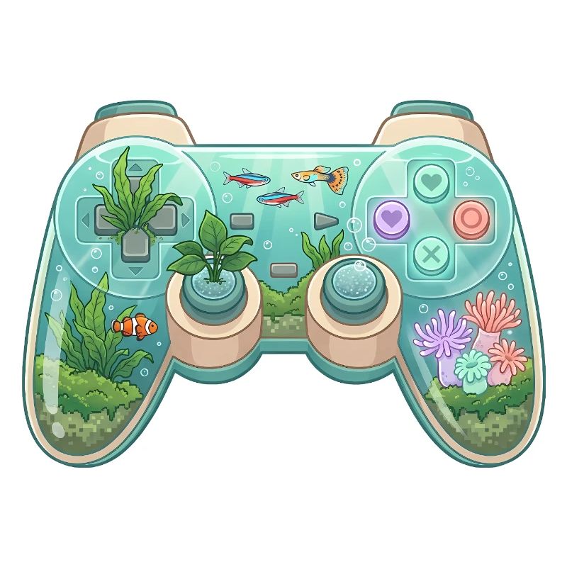 Ocean Controller – Süßer Gaming-Aufkleber