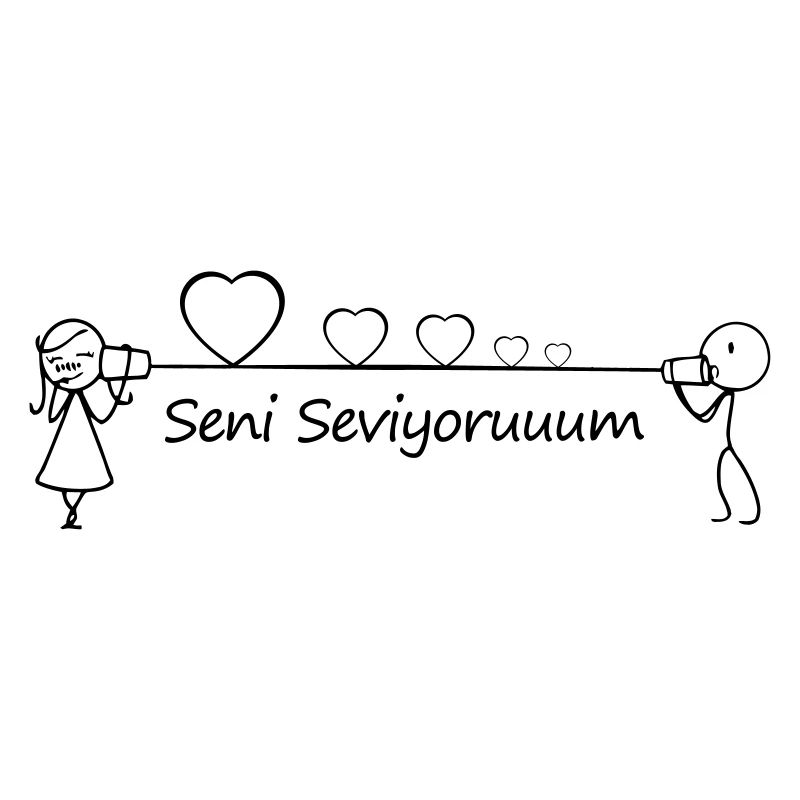 Seni Seviyorum Askim Kalp Herz