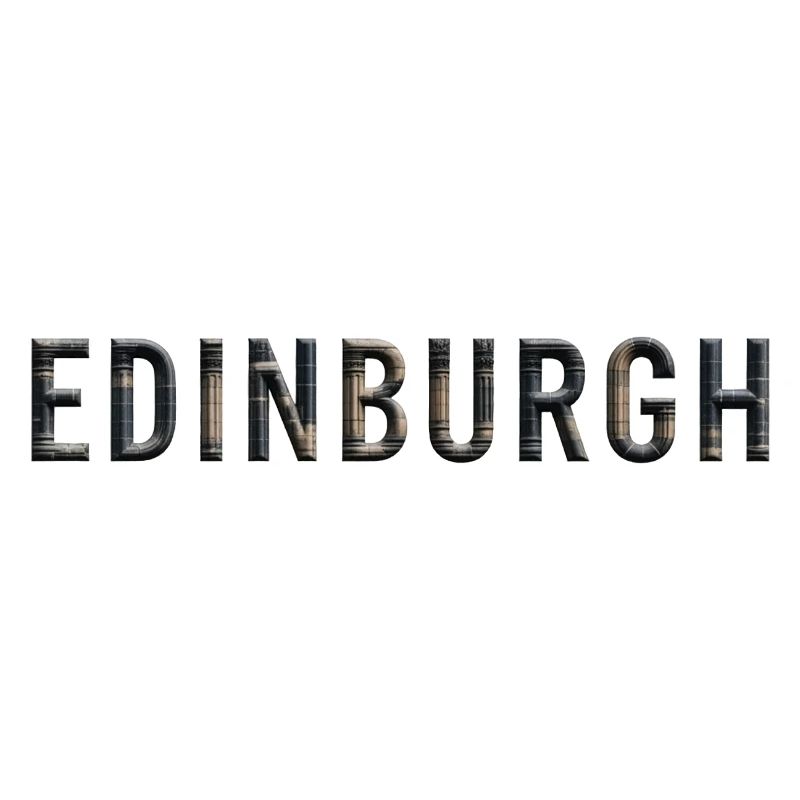 ÉDIMBOURG – Typographie architecturale de la pierre