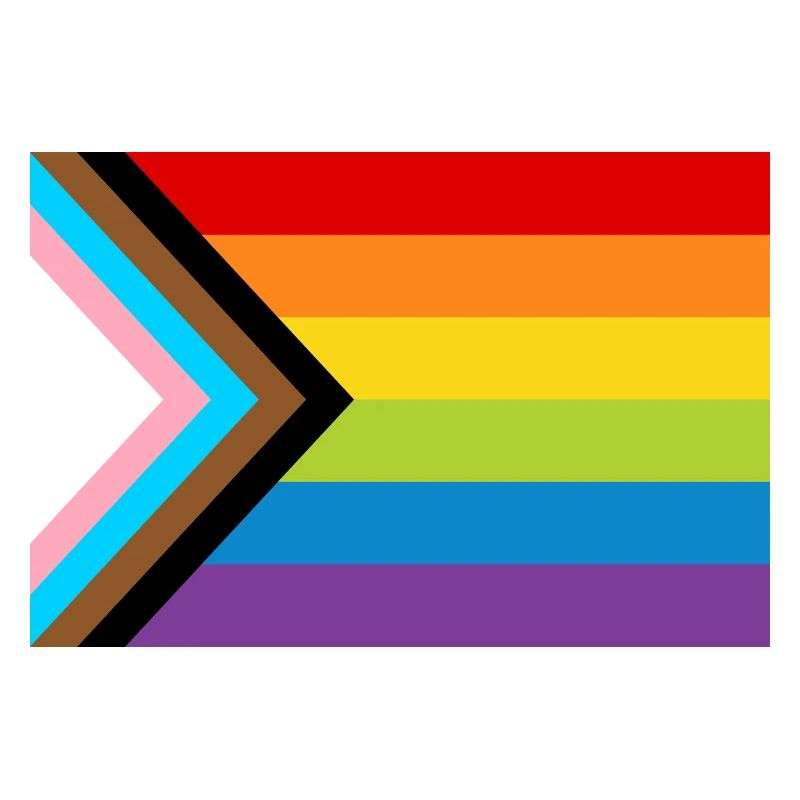 Drapeau de la fierté LGBT / Nouveau drapeau de progrès arc-en-ciel