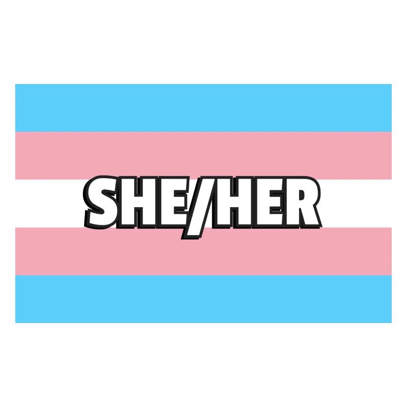 Transfem Elle Son Transfem Drapeau Trans