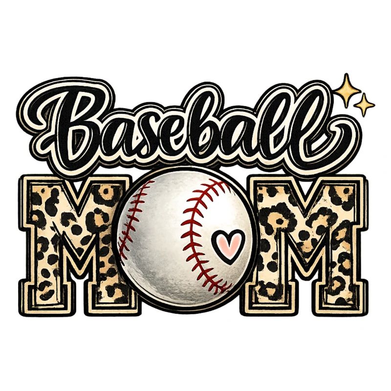 Baseball-Mama-Leopard-Hemd-Geschenk zum Muttertag