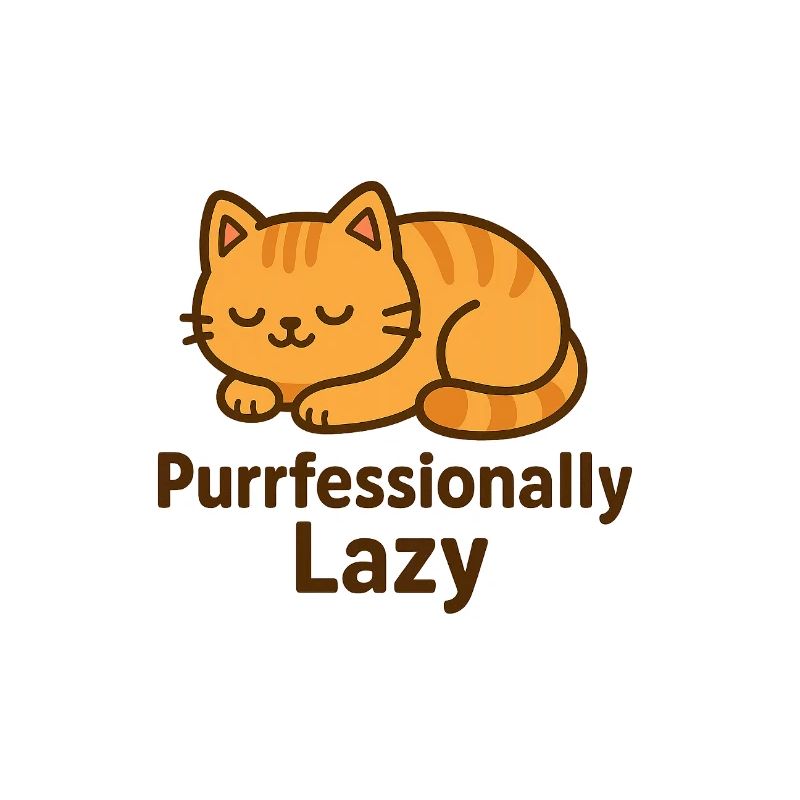Purrfessionally Lazy – Chill Cat Mode