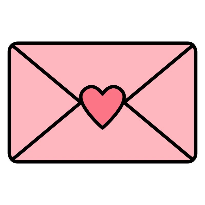 Liebesbrief mit Herz