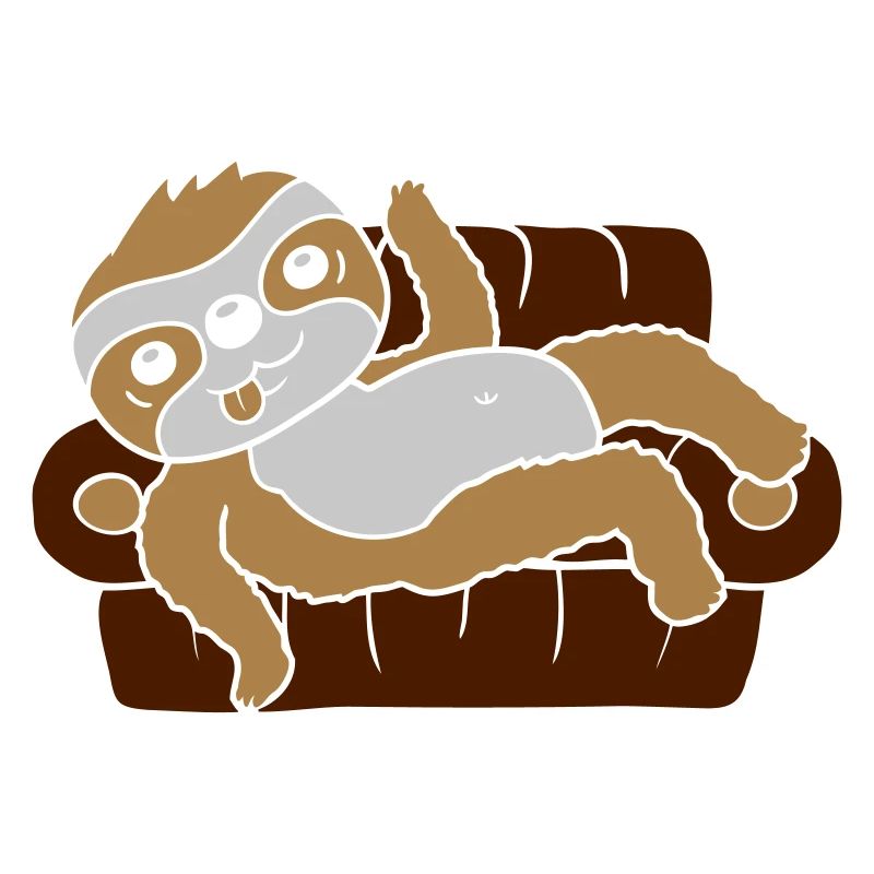 Faultier Zuhause chillen Sofa