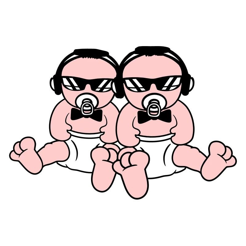 Bébés Cool 2 DJ Mignon Bambins Équipe Frères Crew