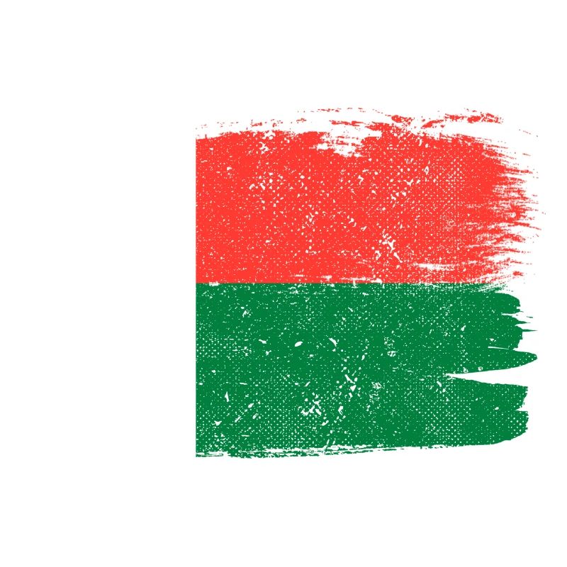 Drapeau de Madagascar Drapeau Paix Vintage