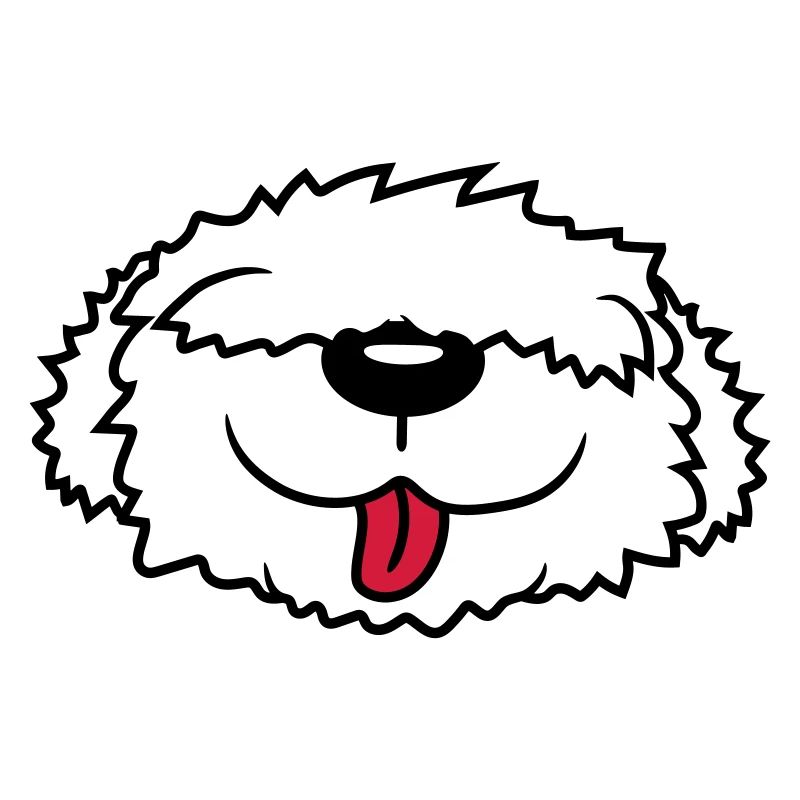 Visage de chien Bobtail