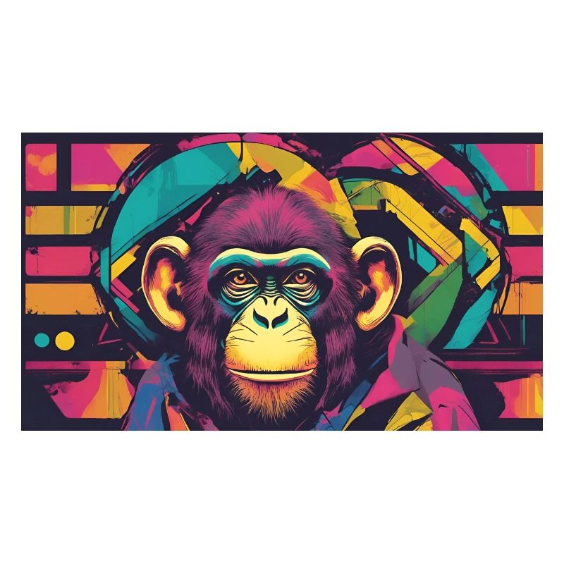 Pop Art Chimpanzee