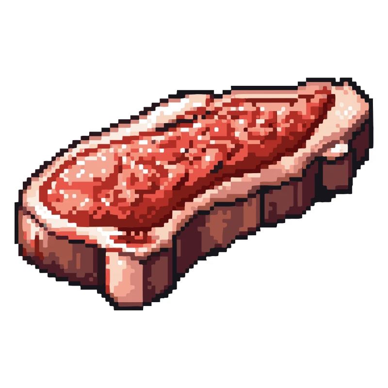 Steak Filet Pixel Icon