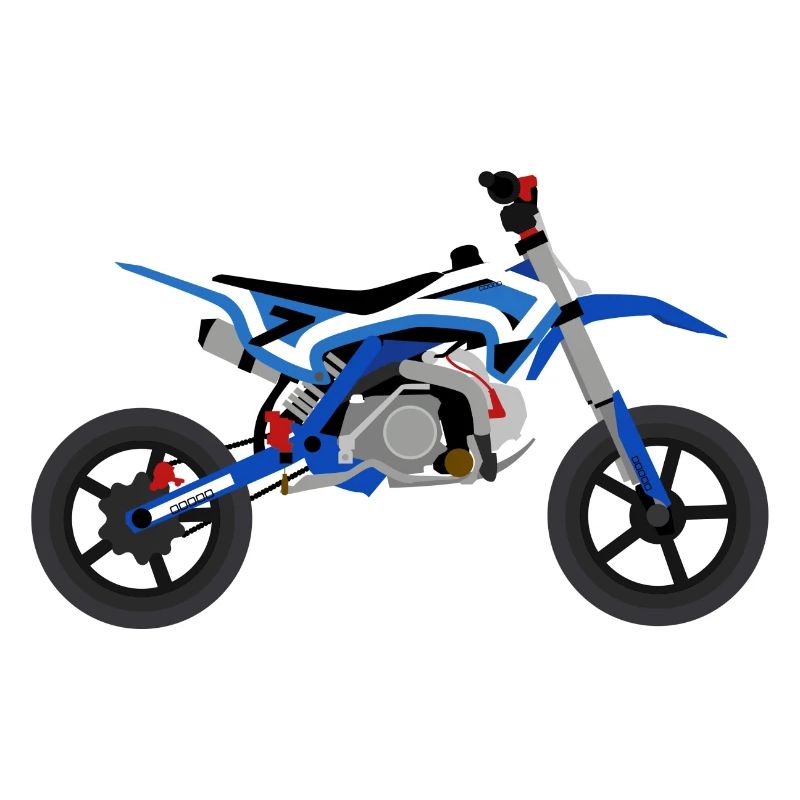 super Moto Blue White
