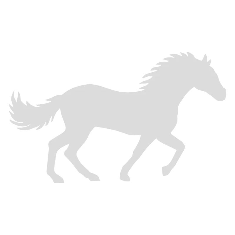 Rennendes Pferd Silhouette Design