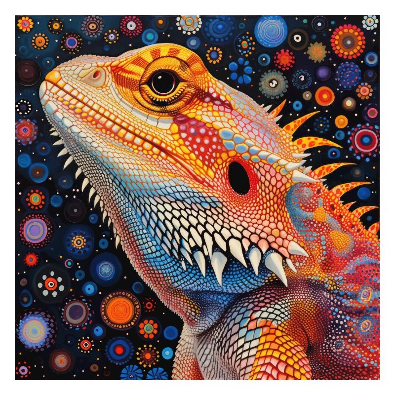 Bartagamen, bunt, tier, geschenk, geschenkidee