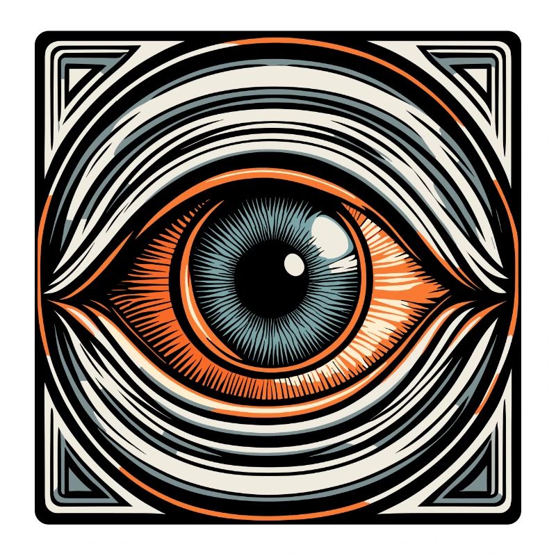 Psychedelic / Auge / Psychobilly / Comic / bunt