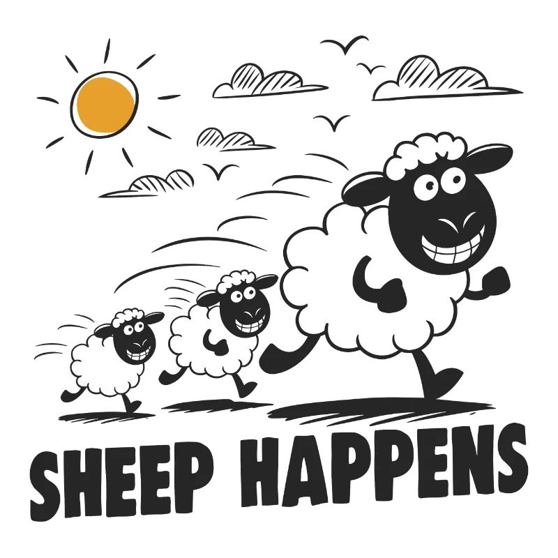 Funny Sheep Sheep Happens