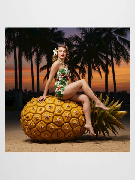 Tropisches Bikini-Design mit Ananas-Motiv