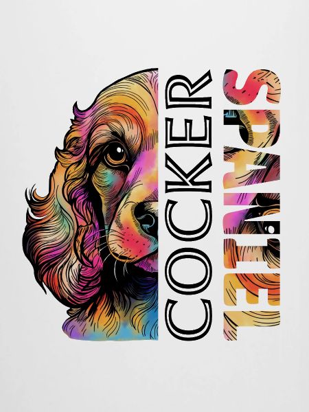 Farbenfroher Cocker Spaniel