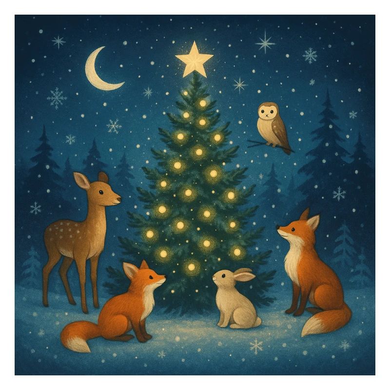 Winter Forest Zodiac on Tree