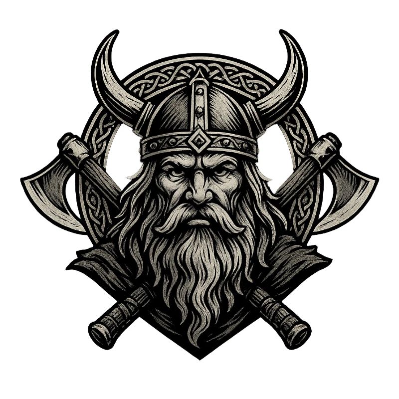 Wikinger mit Axt Odin Thor Walhalla Krieger