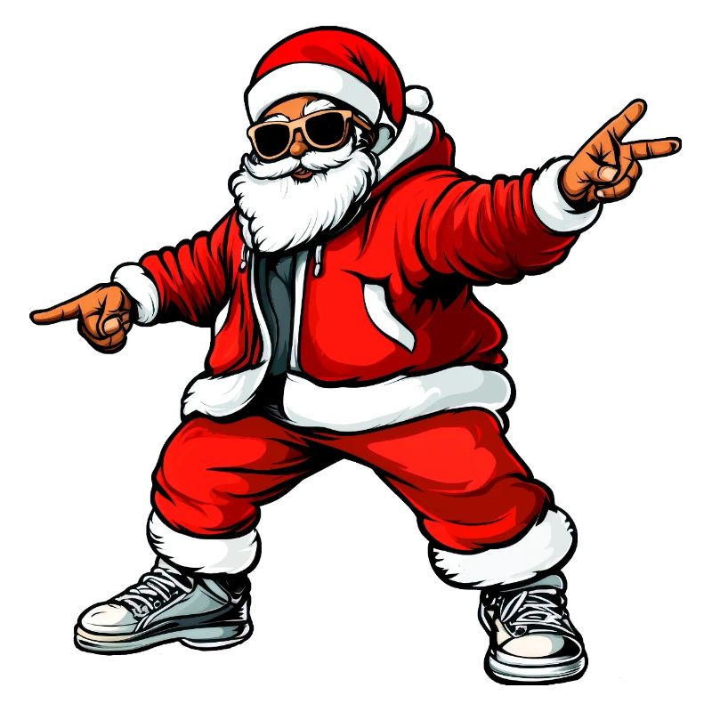 Cooler Peace Weihnachtsmann