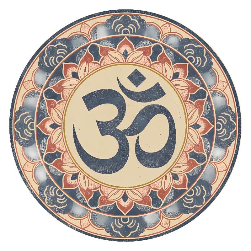 Om Mandala Zen Pattern