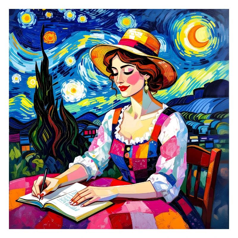 Nächtliche Patchworkschrift