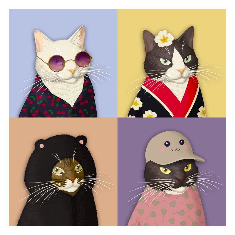 Cat Couture Quartet