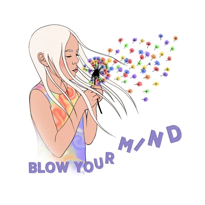 Mädchen mit Löwenzahn