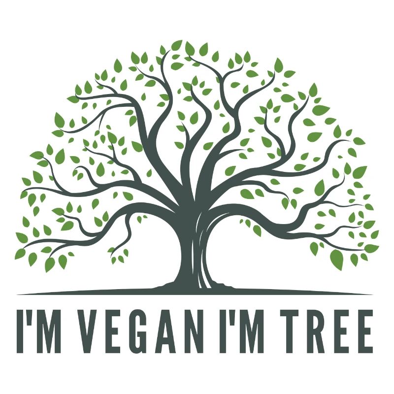 I M VEGAN I M TREE