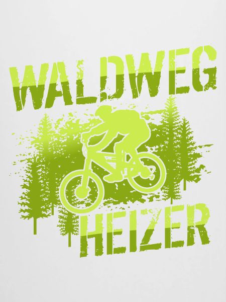 MTB Mountainbiker - Waldweg Heizer